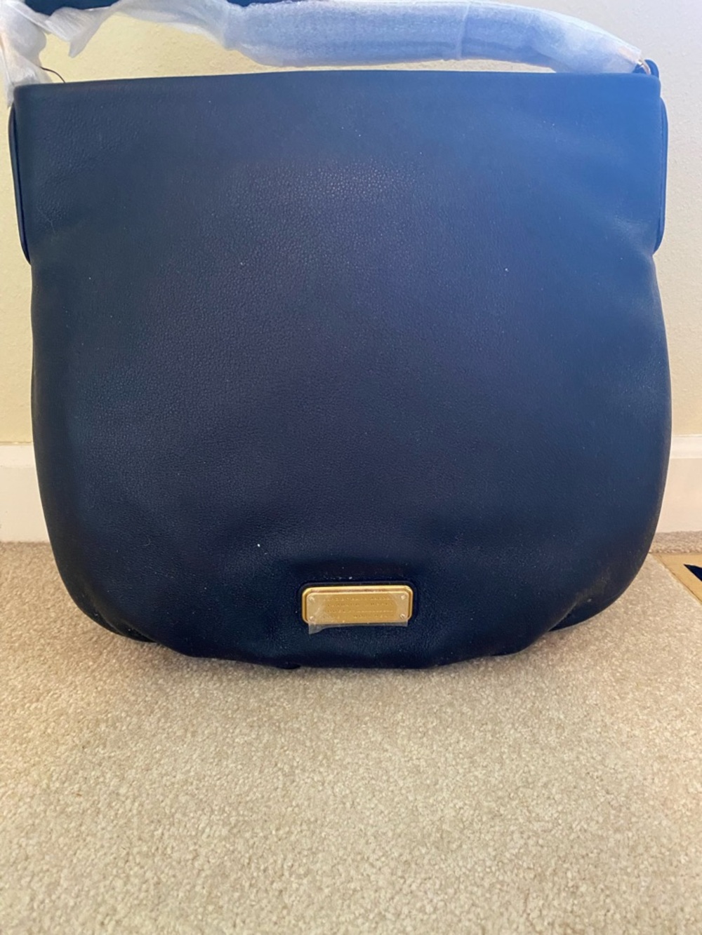 Marc by Marc Jacobs Black Shoulder Bag with Gold Plate